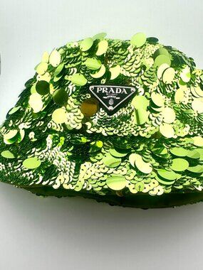 BRAND NEW PRADA SEQUIN BUCKET HAT SIZE MEDIUM